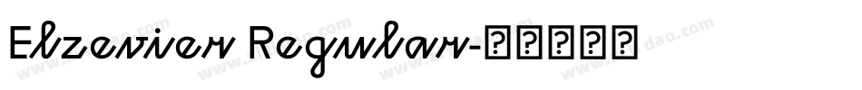 Elzevier Regular字体转换